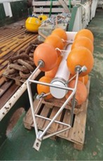 Left panel: IPS mooring on the ship desk